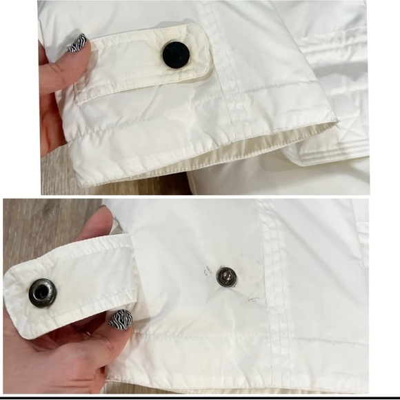 Mulberry Street Womens Sz XL White Oversized Puffer Hooded Winter Coat Full Zip - Picture 5 of 13